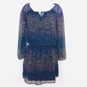 Jessica Simpson Black Floral Mini Dress